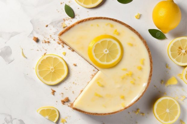 Lemon cheesecake without baking