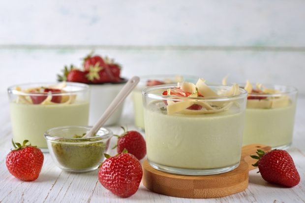 Matcha panna cotta 