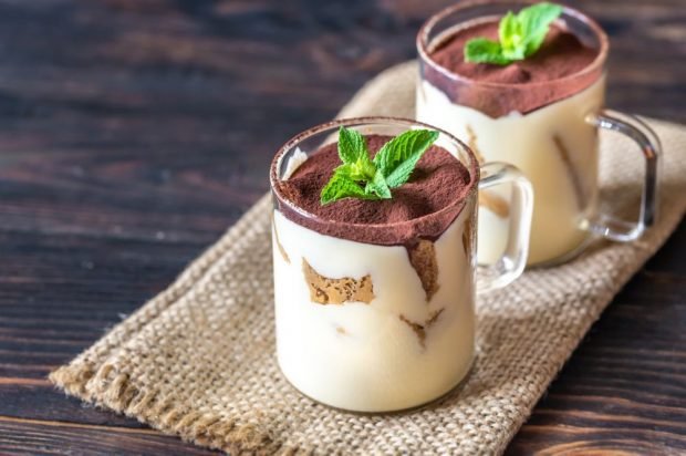 Tiramisu in a glass