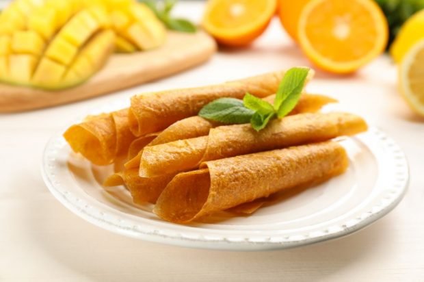 Mango and orange pastille – a simple and delicious recipe, how to cook step by step