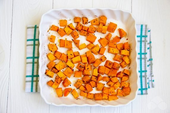 Pumpkin salad with beetroot: photo of recipe preparation, step 2