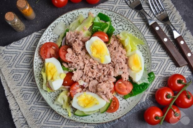 Salad with tuna and vegetables – a simple and delicious recipe with photos (step by step)