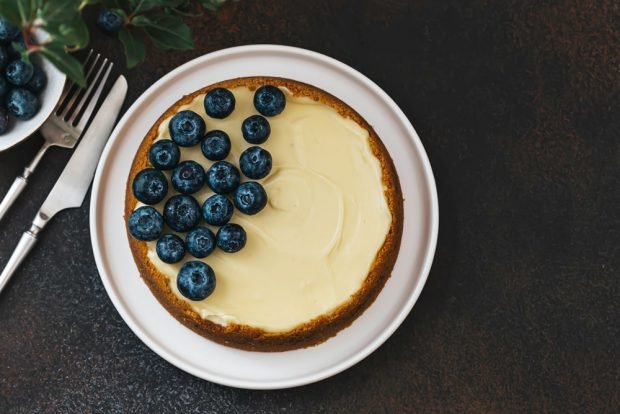 Mascarpone cheesecake without baking 