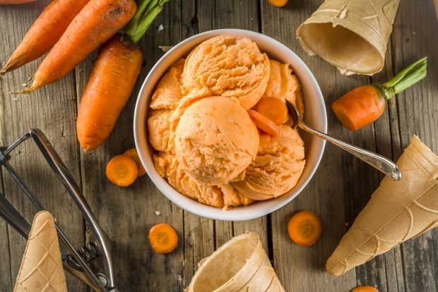 Carrot ice cream 