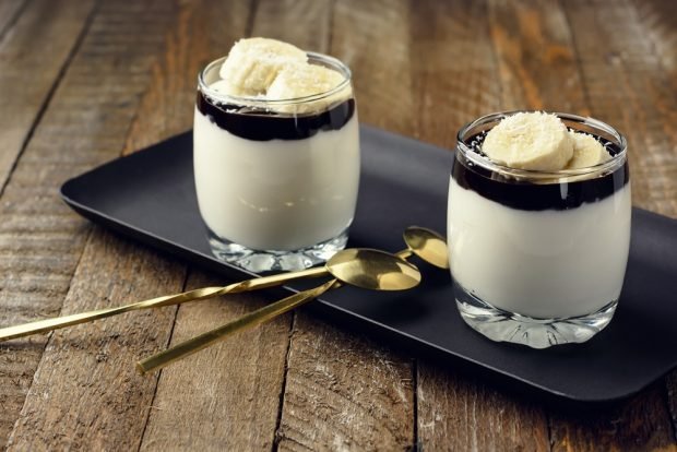 Banana panna cotta 