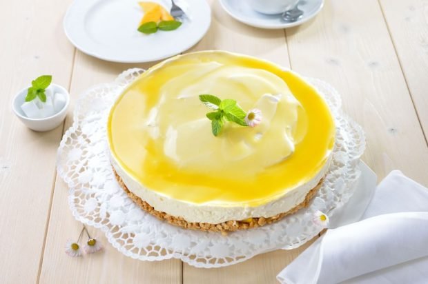 Mango cake without baking