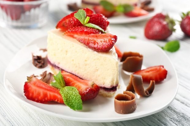 Cheesecake without cream 