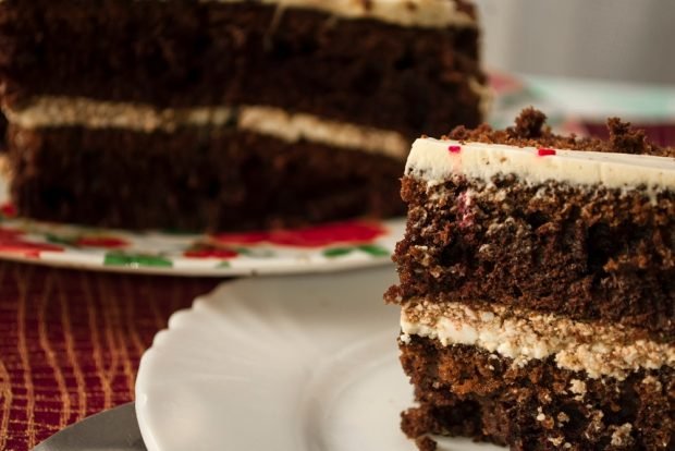 Sour cream with chocolate cakes 