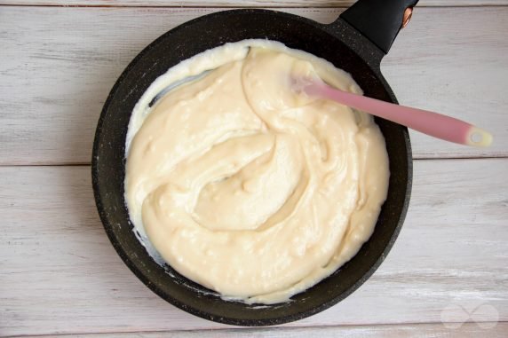 Mochi in a frying pan: photo of recipe preparation, step 3