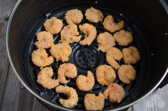 Shrimp in an air fryer: photo of recipe preparation, step 4