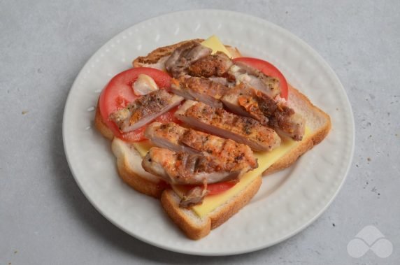 Grilled chicken sandwiches: photo of recipe preparation, step 6