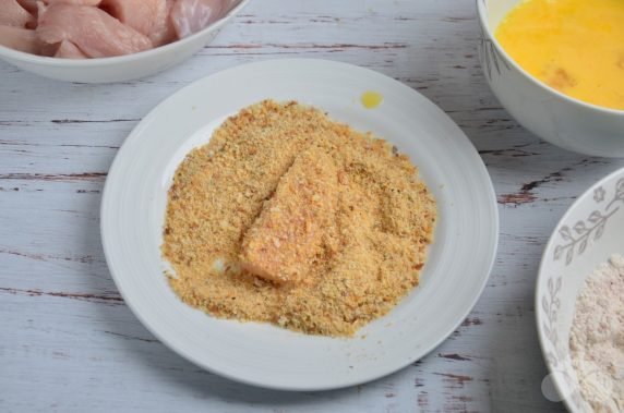 Chicken nuggets: photo of recipe preparation, step 4