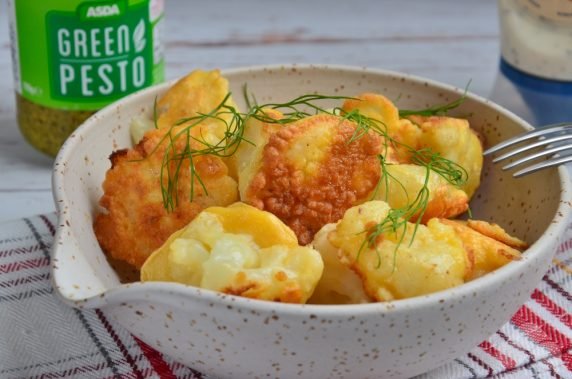 Cauliflower in batter: photo of recipe preparation, step 5