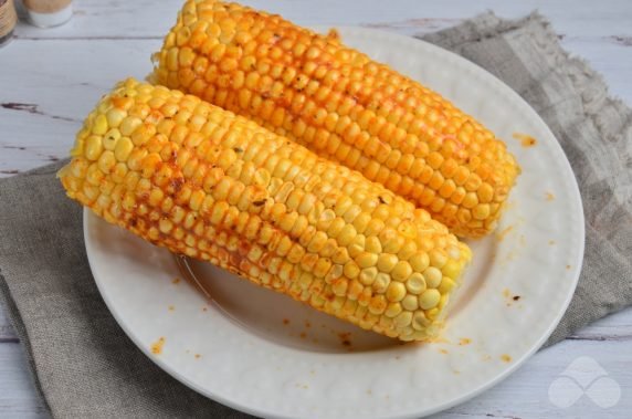 Grilled corn with vegetables: photo of recipe preparation, step 1