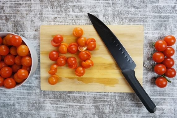 Pickled tomatoes in 30 minutes: photo of recipe preparation, step 1