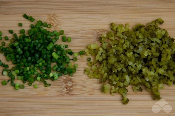 Egg paste: photo of recipe preparation, step 2