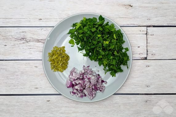 Classic guacamole with avocado: photo of recipe preparation, step 1