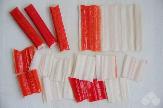 Crab stick chips: photo of recipe preparation, step 1