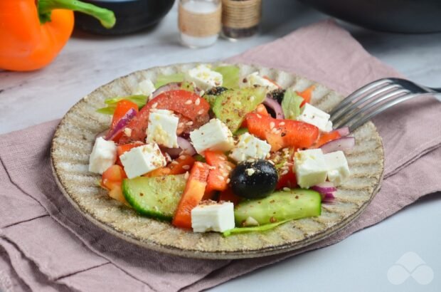 Greek salad with feta