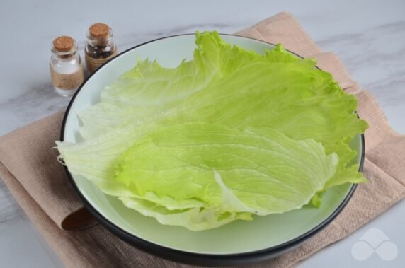 Greek salad with feta: photo of recipe preparation, step 1