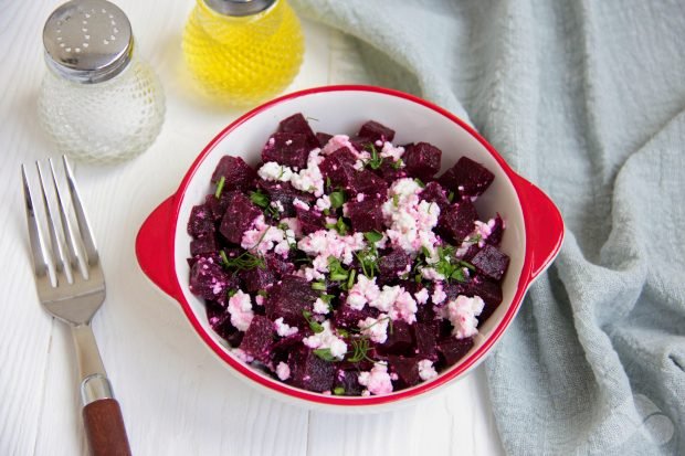 Salad with beetroot and cottage cheese – a simple and delicious recipe with photos (step by step)