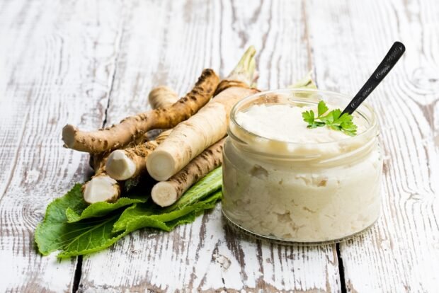 Homemade horseradish