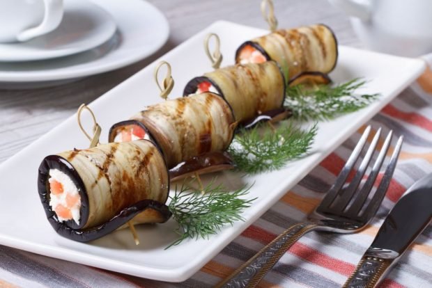 Eggplant rolls are a simple and delicious recipe, how to cook step by step