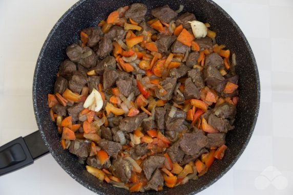 Lagman soup with beef : photo of recipe preparation, step 4