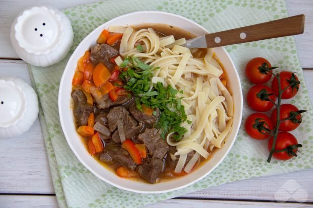 Lagman soup with beef 