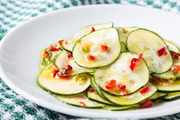 Zucchini in Korean instant cooking