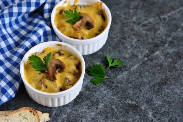 Julienne with beef and mushrooms 