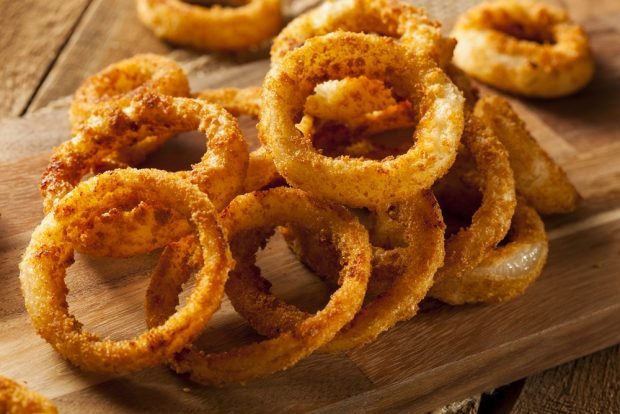 Onion rings – a simple and delicious recipe for cooking step by step