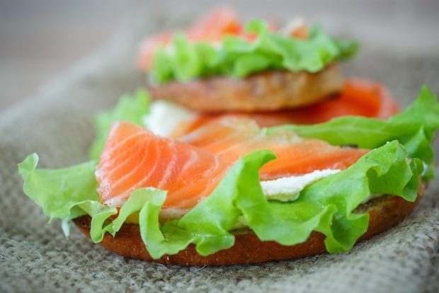 Trout sandwiches for the festive table