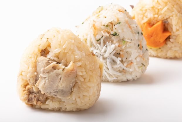 Onigiri with chicken