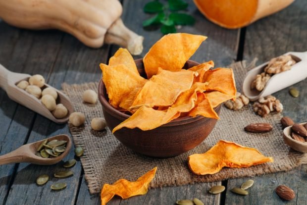 Pumpkin chips at home