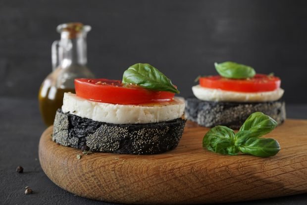 Canapes with Adyghe cheese