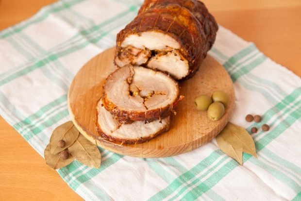 Pork meatloaf in the oven