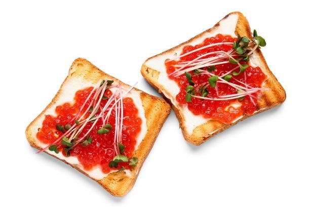 Sandwiches with red caviar – a simple and delicious recipe, how to cook step by step