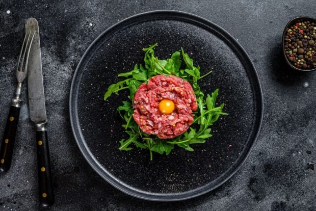 Marble beef tartare 