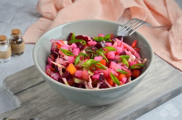 Vinaigrette with green onion and garlic