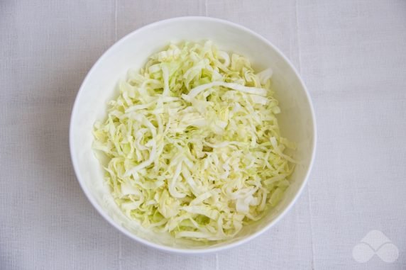 Salad with cabbage and ham: photo of recipe preparation, step 1