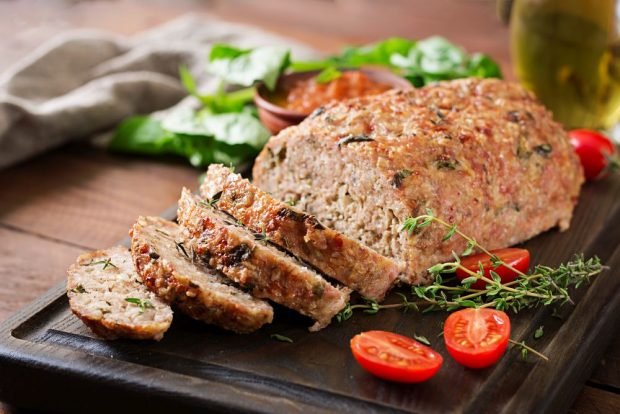 A simple and delicious meatloaf for a festive table is a simple and delicious recipe for how to cook step by step