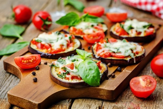 Eggplant with tomatoes and mozzarella is a simple and delicious recipe for cooking step by step