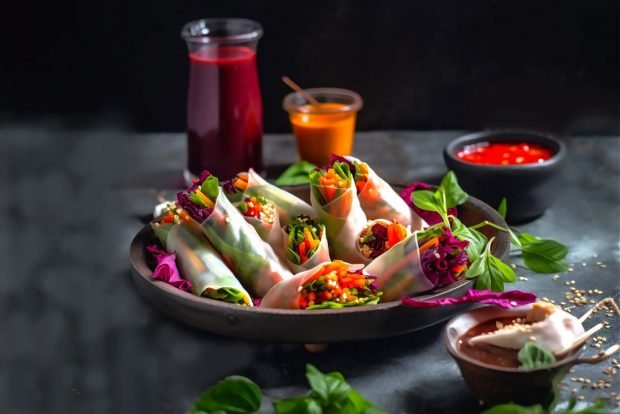 Lean spring rolls – a simple and delicious recipe, how to cook step by step