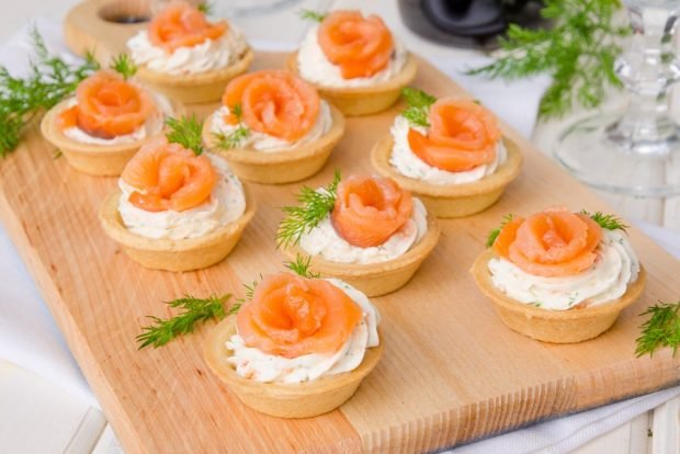 Tartlets with cream cheese – a simple and delicious recipe, how to cook step by step