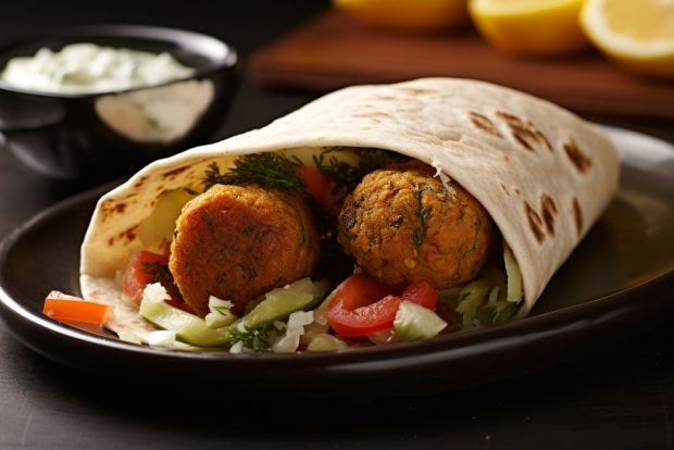 Shawarma with falafel is a simple and delicious recipe, how to cook step by step