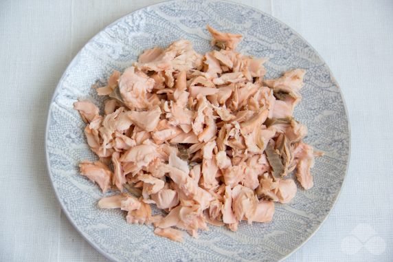 Pink salmon ear: photo of recipe preparation, step 5