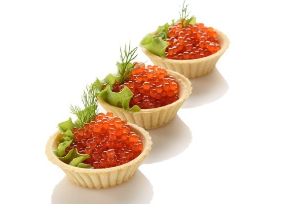 Tartlets with red caviar – a simple and delicious recipe, how to cook step by step