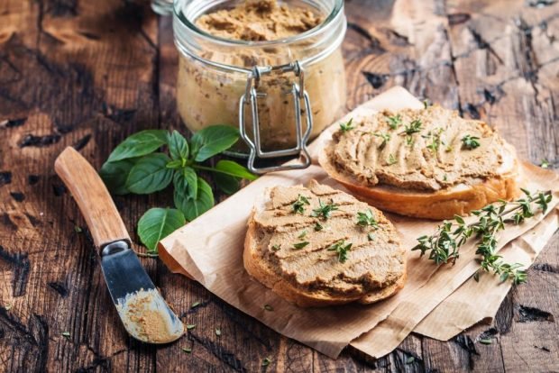 Chicken liver pate with cognac