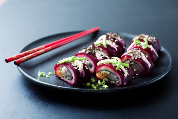 Herring rolls under a fur coat